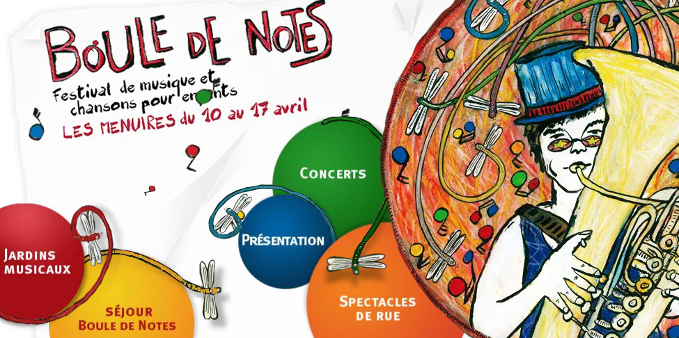 bouledenotes Affiche de festival pour enfants Boule de Notes