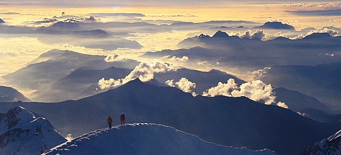 Ascension du Mont-Blanc à ski : randonnée avec guide sur 2 jours