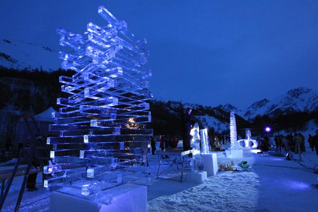 Concours international de sculpture sur glace de Valloire