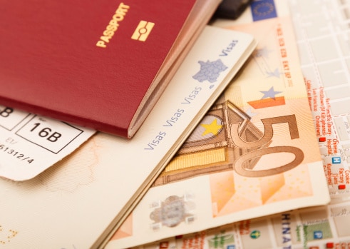 Passeport français et euros