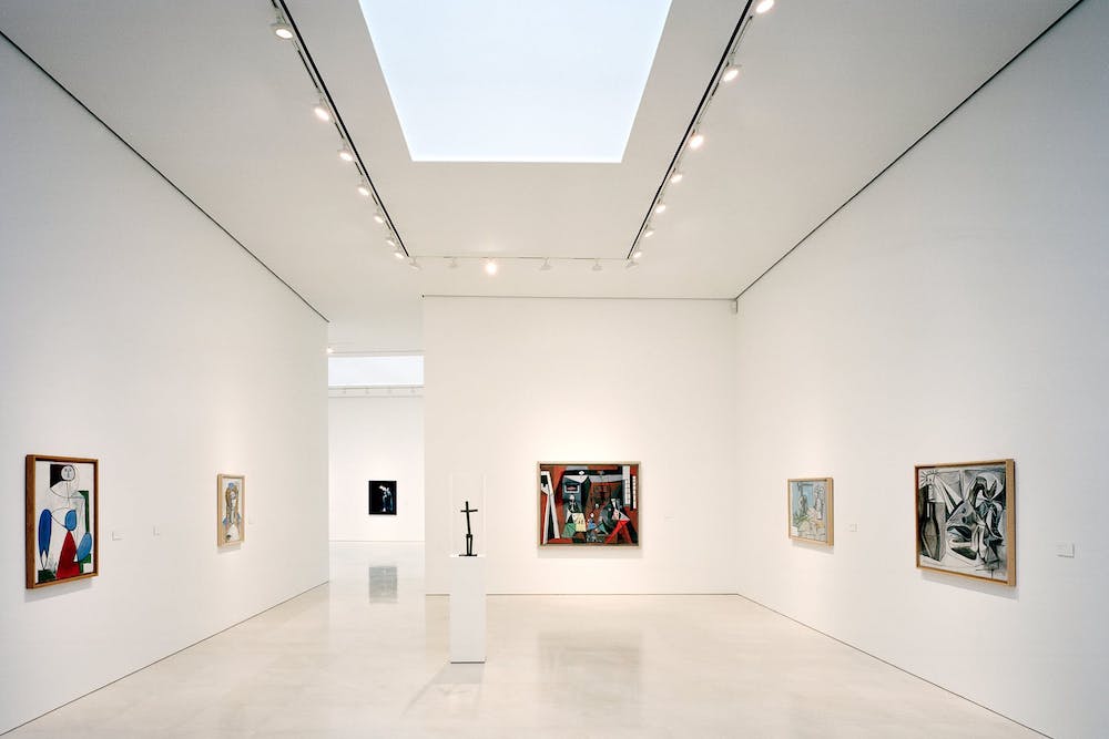 Salle d'exposition au musée de Picasso, Malaga, Espagne