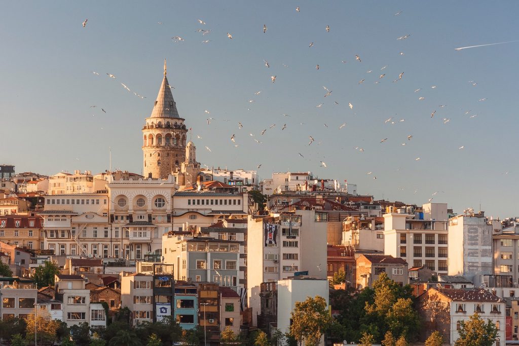 Ville d'Istanbul en fin d'après-midi