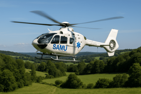 hélicoptère samu